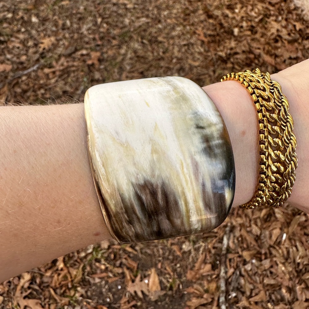 Buffalo horn cuff